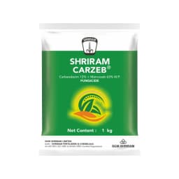 Shriram CARZEB Carbendazim 12% + Mancozeb 63% WP Fungicide, Effective For Fruits, Vegetables And Field Crops 1