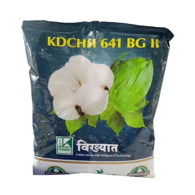 Krishidhan Vikhyat Cotton Seeds (KDCHH 641 BG II) - Image 1