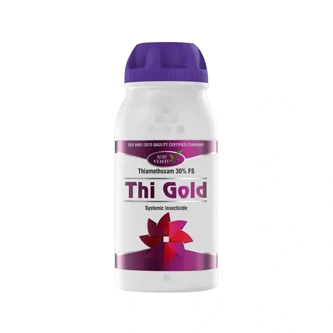 Agriventure  Thi Gold (Thiamethoxam 30 % Fs)  Broad Spectrum Insecticide Helps In Integrated Pest Management - Image 1