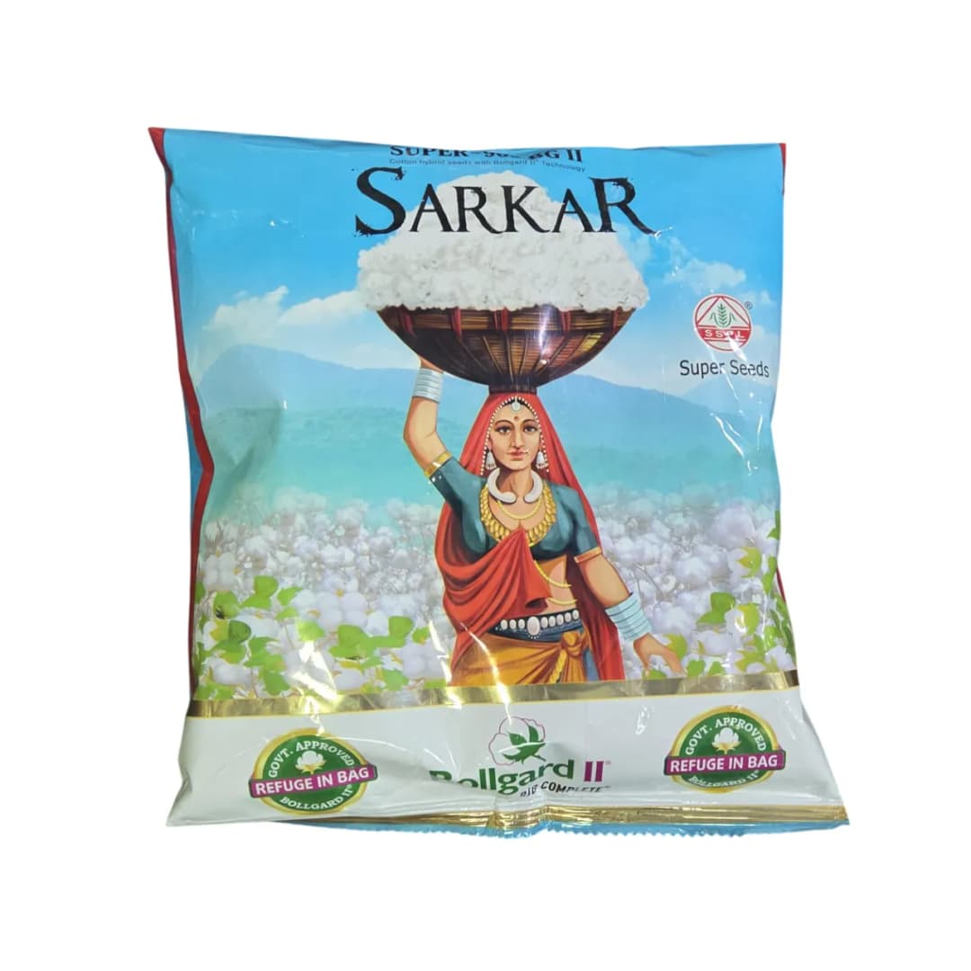 Super Sarkar 965 BG-II Hybrid Cotton Seeds, Bollgard II Technology (475 Gm)