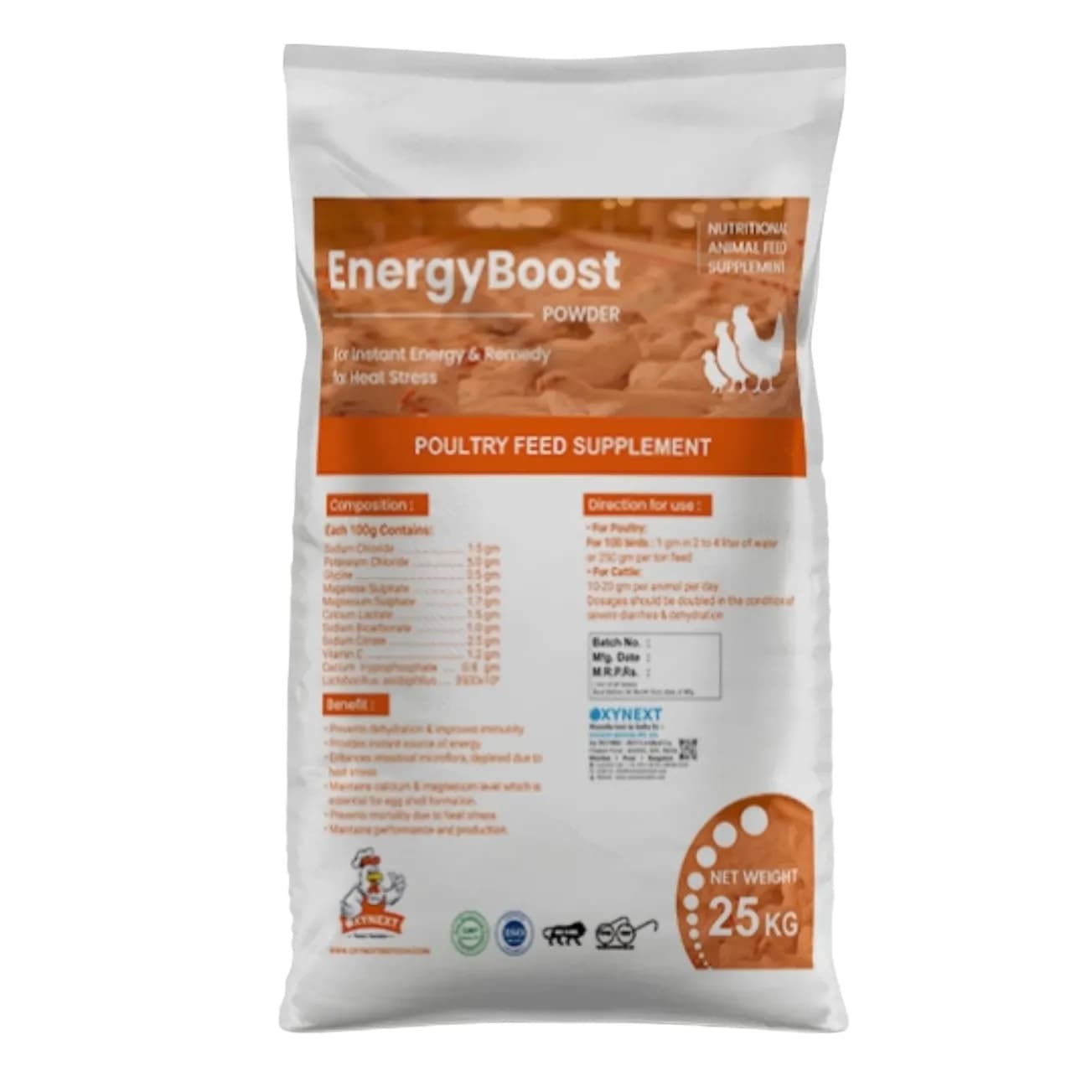 OXYNEXT Energy-Boost Poultry Feed Supplement For Instant Energy & Heat Stress Care - Image 1