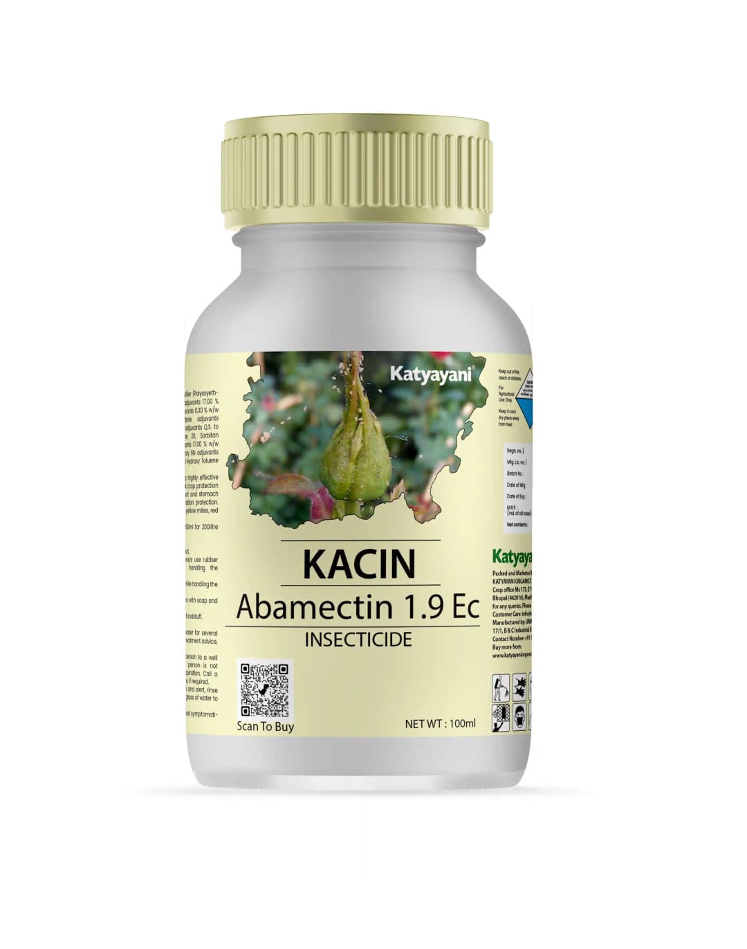 Katyayani Kacin Abamectin 1.9% EC Insecticide and Acaricide Effective Against Various Mites and Insects
