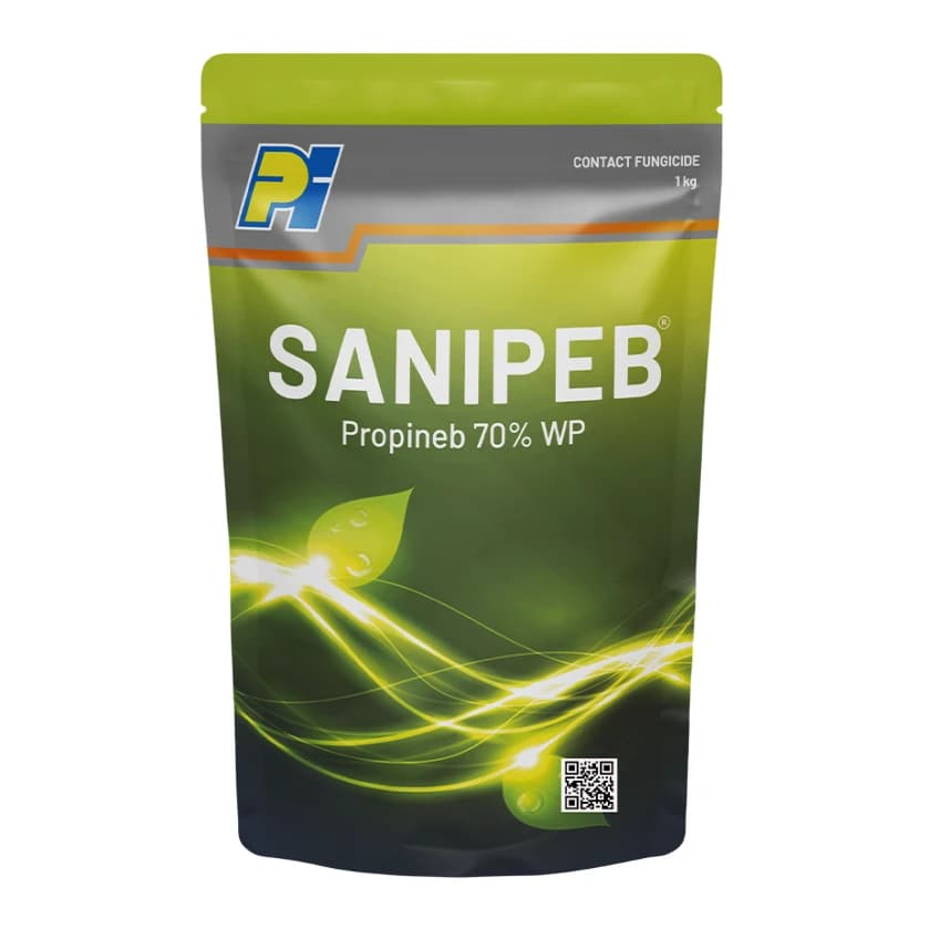 Pi SANIPEB Propineb 70% WP Preventive Fungicide, Control Fungal Disease of Downy Mildew, Early & Late Blight And Scab Etc