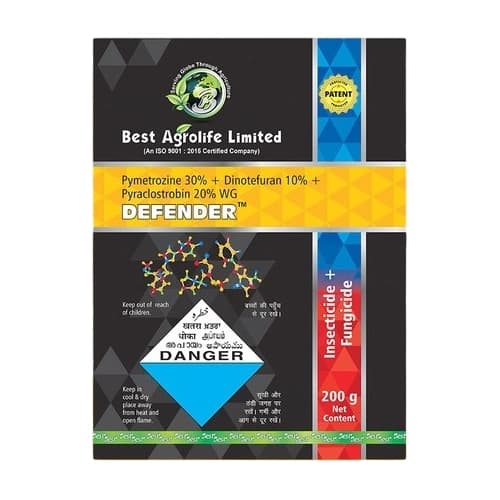 Best Agrolife Defender Pymetrozine 30% + Dinotefuran 10% + Pyraclostrobin 20% WG Insecticide + Fungicide, Effective Crop Protection Solution - Image 1