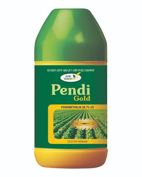 Agriventure Pendi Gold Pendimethalin 38.7% CS Herbicide, Designed For Weed Control In Crops - Image 1
