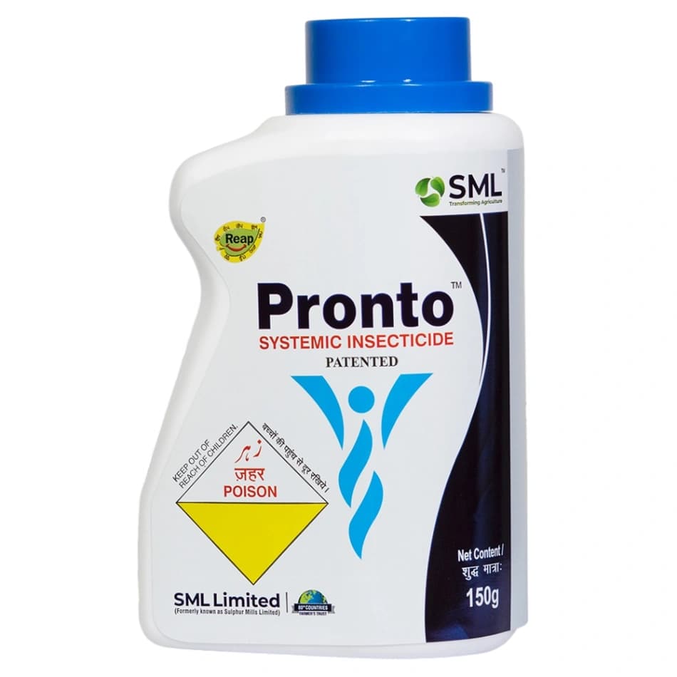 SML Pronto Imidacloprid 70% WG Insecticide, Effective Against Jassids, Aphids, Thrips, and Hoppers