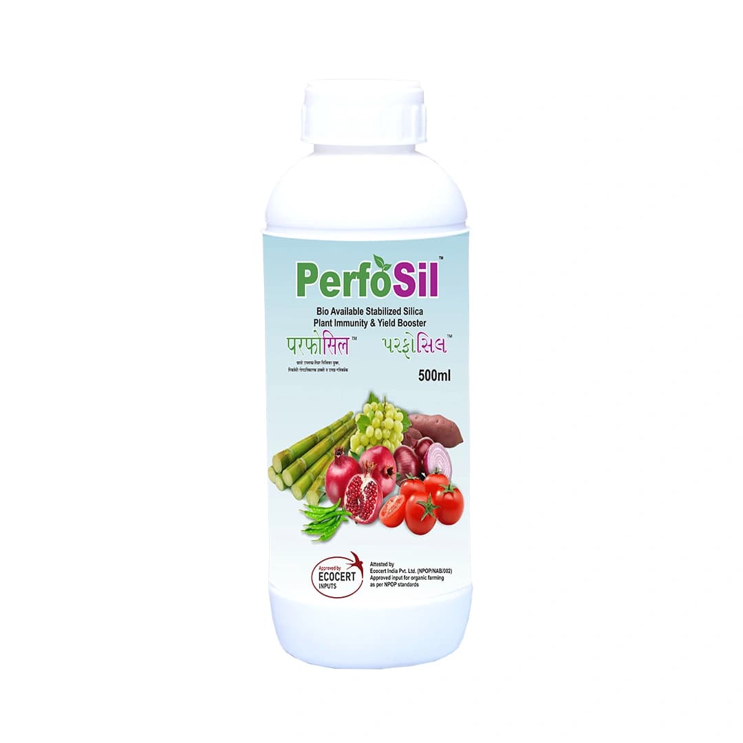 PerfoSil Ecocert Certified Plant Immunity & Yield Booster of Plants, Bio Available Stabilized Silica 3%, Sorbitol 15%