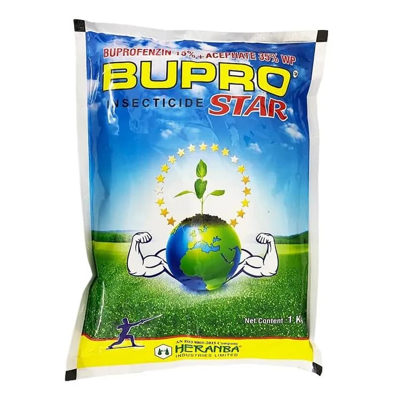 Heranba BUPRO STAR Buprofenzin 15% + Acephate 35% WP Insecticide, Efficient For Hopper Control In Paddy Crop - Image 1