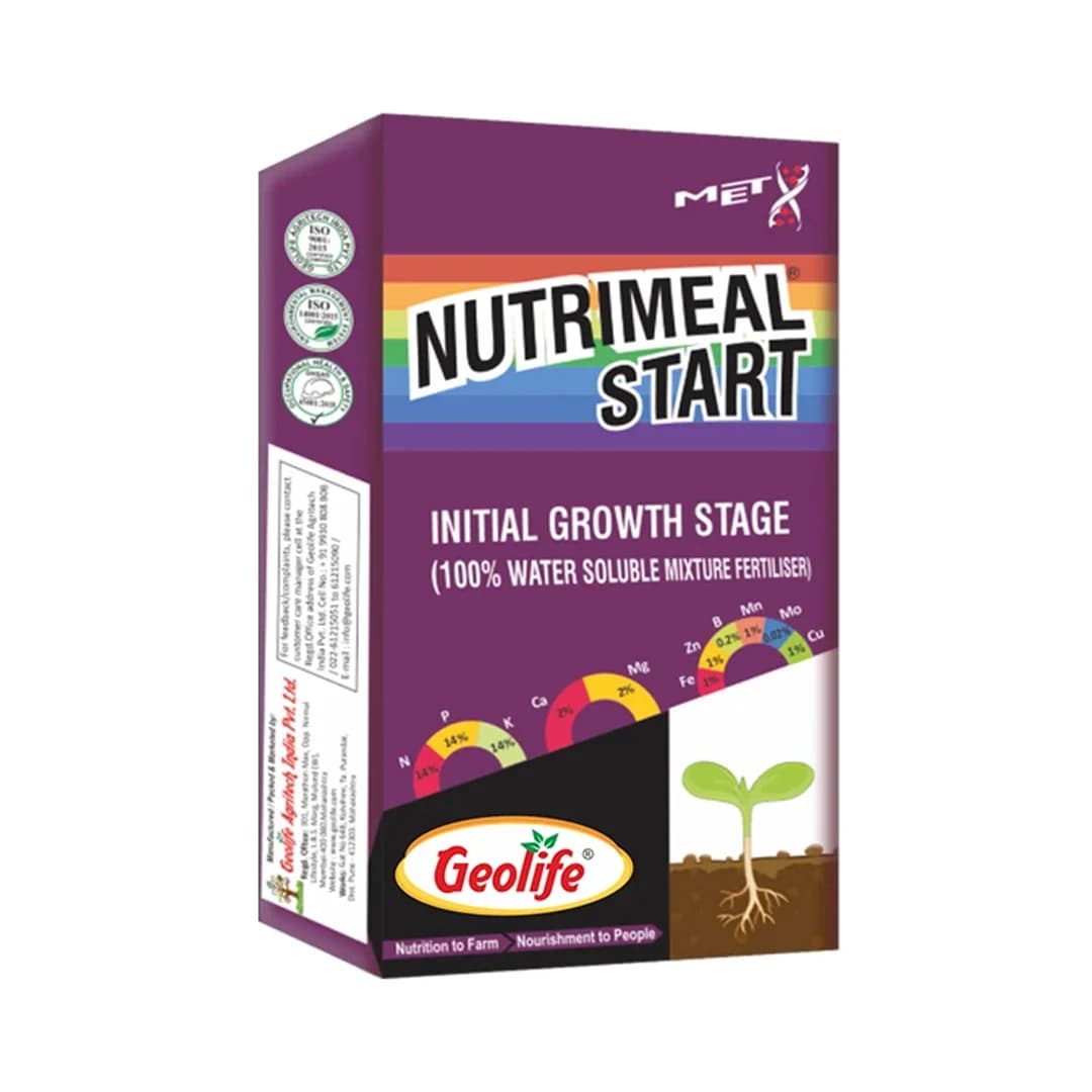 Nutrimeal Start For Initial Grown Stage 14:14:14 + TE Nano Technology WSF + TE, Acts As A Structural Component Of Cell Walls And Improves Root Hairs - Image 1