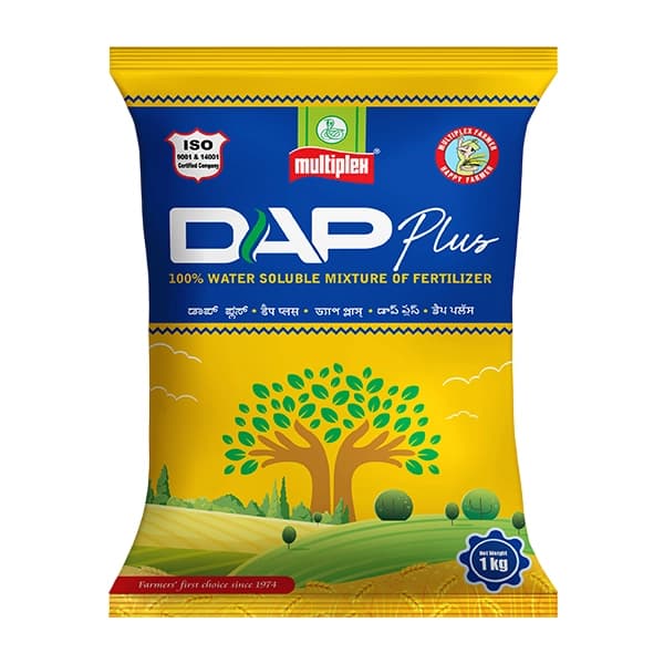 Multiplex DAP Plus Nitrogen 18%,Phosphorus 46% & Boron 0.25% Water Soluble Fertilizer, Improves Root Growth, Branching, Flowering For All Crops - Image 1