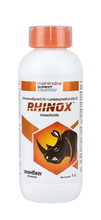 Mahindra Summit Rhinox Insecticide Chlorantraniliprole 9.3% + Lambda Cyhalothrin 4.6% ZC - Image 1
