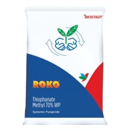 Biostadt ROKO Thiophanate Methyl 70% WP Fungicide, Broad Spectrum, Enhances Plant Growth And Yields 1