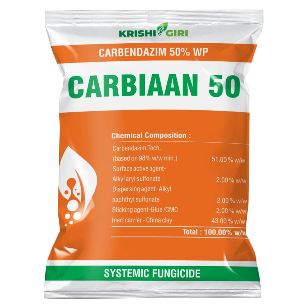 Krishigiri Carbiaan 50 Fungicide - Carbendazim 50% WP - Image 1