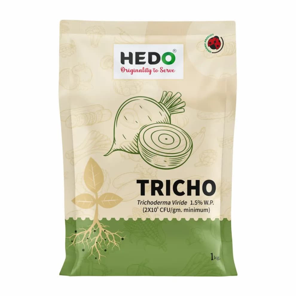 HEDO Tricho Trichoderma Viride 1.5% WP Bio Pesticide, Control A Wide Range of Soil And Seed Borne Fungal Diseases