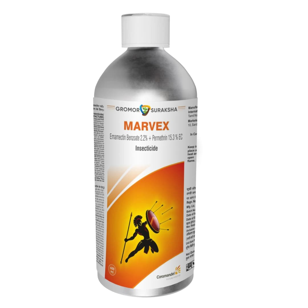Coromandel Marvex Emamectin Benzoate 2.2% + Permethrin 15.3% EC, Effective Larvicide For Fall Armyworm Control In Maize - Image 1