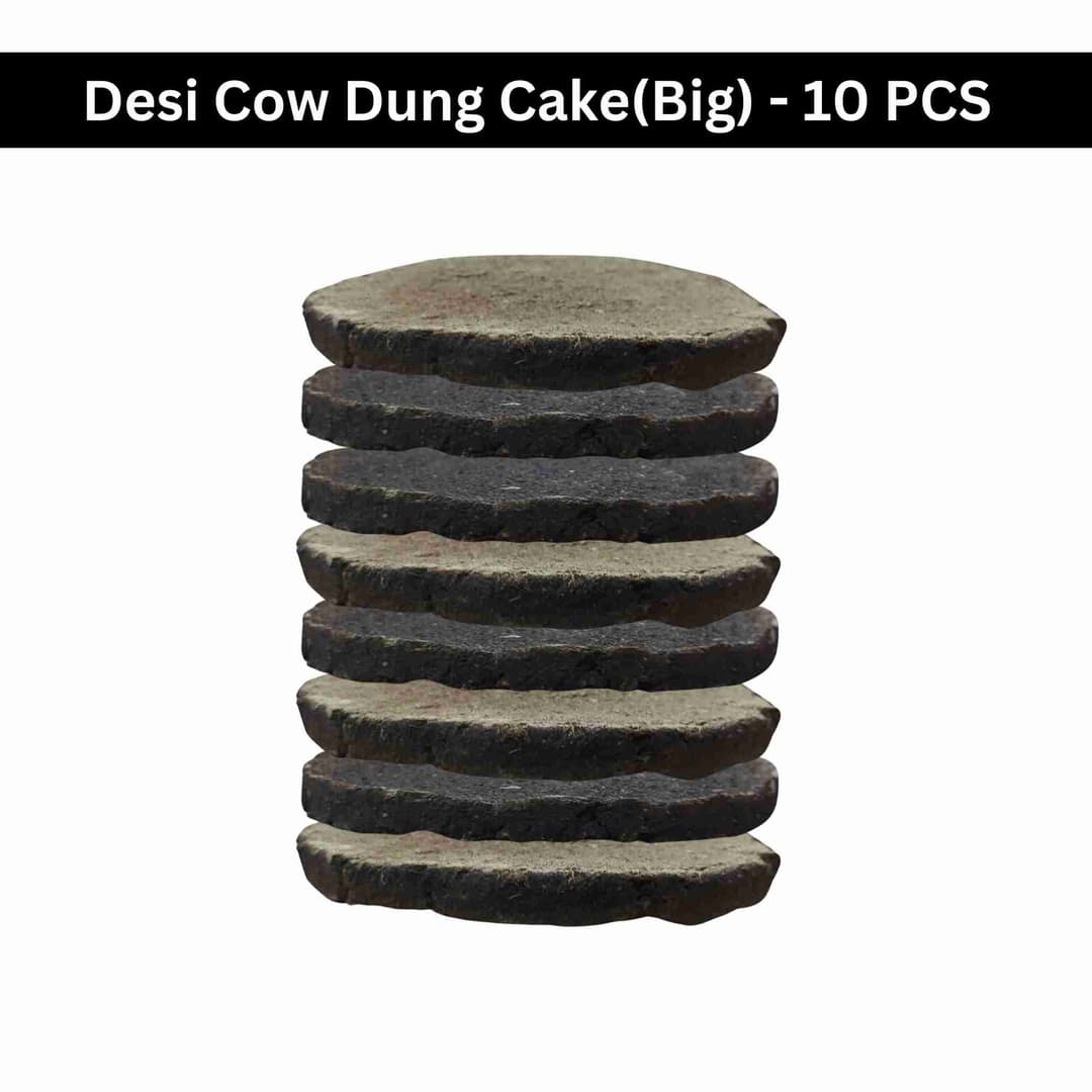 Pasuthai Desi Cow Dung Cake, Use For Agnihotra, Havan, Yagya Puja, Navratri Agyari, Cultural, Spiritual Events - Image 8