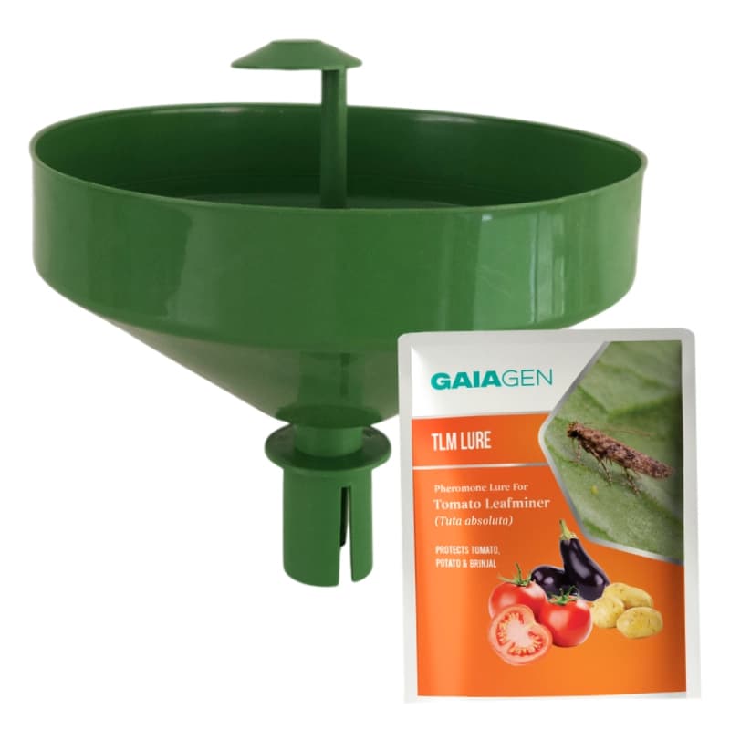 Gaiagen Pheromone Lure For Tomato Leafminer Tuta Absoluta And Insect Water Trap 1.6L, IMO Certified. - Image 1