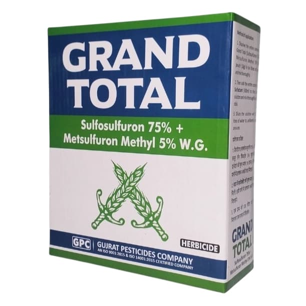 GPC GRAND TOTAL Sulfosulfuron 75% + Metsulfuron Methyl 5% WG Herbicide, Broad-Spectrum Weed Control - Image 1
