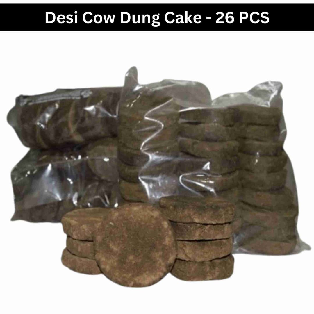 Pasuthai Desi Cow Dung Cake, Use For Agnihotra, Havan, Yagya Puja, Navratri Agyari, Cultural, Spiritual Events - Image 10