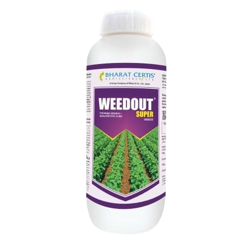 Bharat Certis Weedout Super Pyrithiobac Sodium 6% + Quizalofop Ethyl 4% MEC Herbicide, Highly Effective In Cotton Crop - Image 1