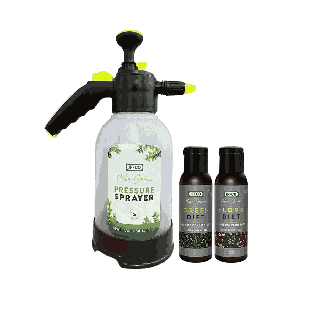 IFFCO Urban Gardens Plant Care Combo Kit, Water Spray Pump With Sprinkler & Mister + Water Soluble Liquid Fertilizer For Flowering - Image 8