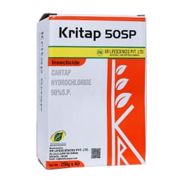 Krishi Rasayan Kritap 50 Cartap Hydrochloride 50% SP Insecticide, It Controls All Stages Of Insects. 1