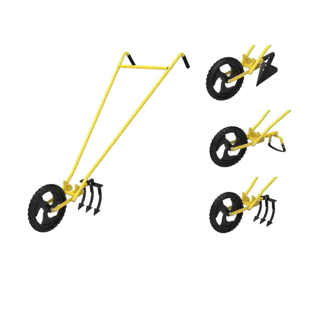 Hectare Wheel Hoe with 7 Weeder + 3 Tooth Cultivator + Furrow Attachment     - Image 1