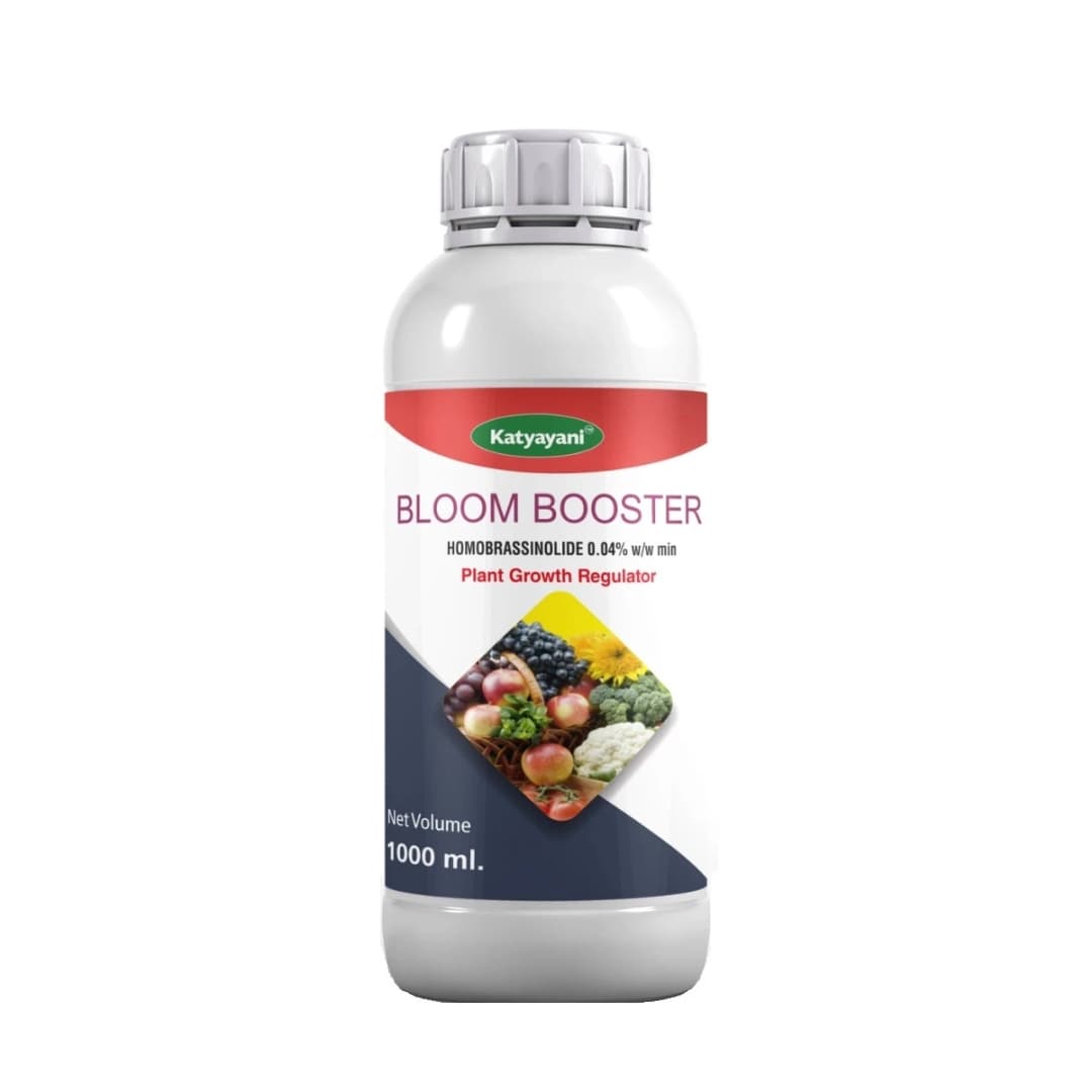 Katyayani Bloom Booster Homobrassinolide 0.04% Plant Growth Regulator, Use for Cotton, Brinjal, Chili, Banana, Cabbage, Cauliflower, Vegetables, Fruit