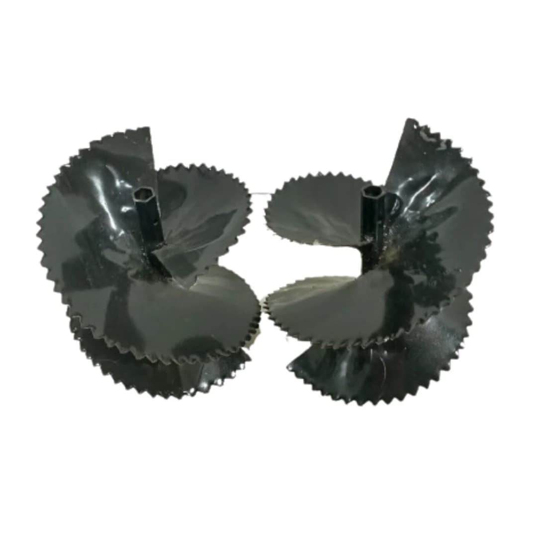 Farmq Spiral Ridger Petrol And Diesel Tiller Attachment, 23mm, 32mm Connecting Rods, Mild Steel (2 Pcs) - Image 1