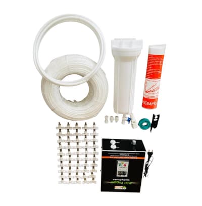 ShivSuraj MSAA Professional 20 Nozzle Mist Cooling Kit 120ft Pipe with Pump Timer - Image 1