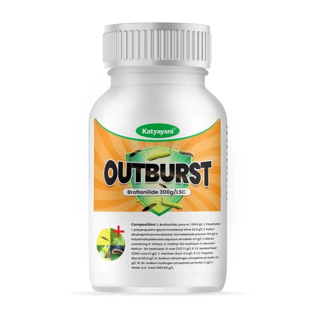 Katyayani OUTBURST Broflanilide 300 GL SC Insecticide, Effective Control Pests In Multiple Crops