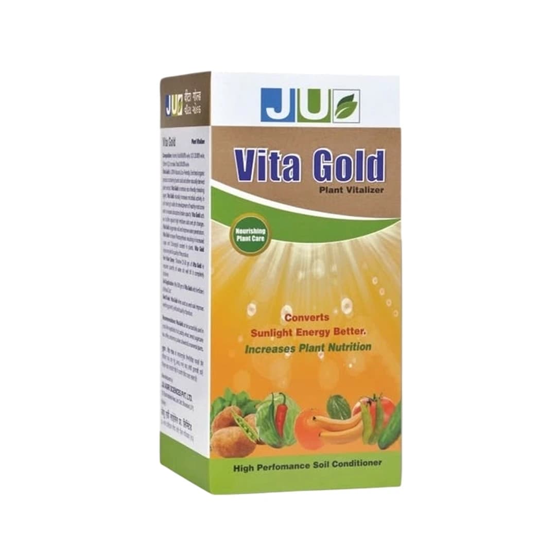 Ju Vita Gold Potassium Humate (68%) and Potassium Oxide (10%), Plant Growth Regulator, Enriched Organic Bio Enhancer