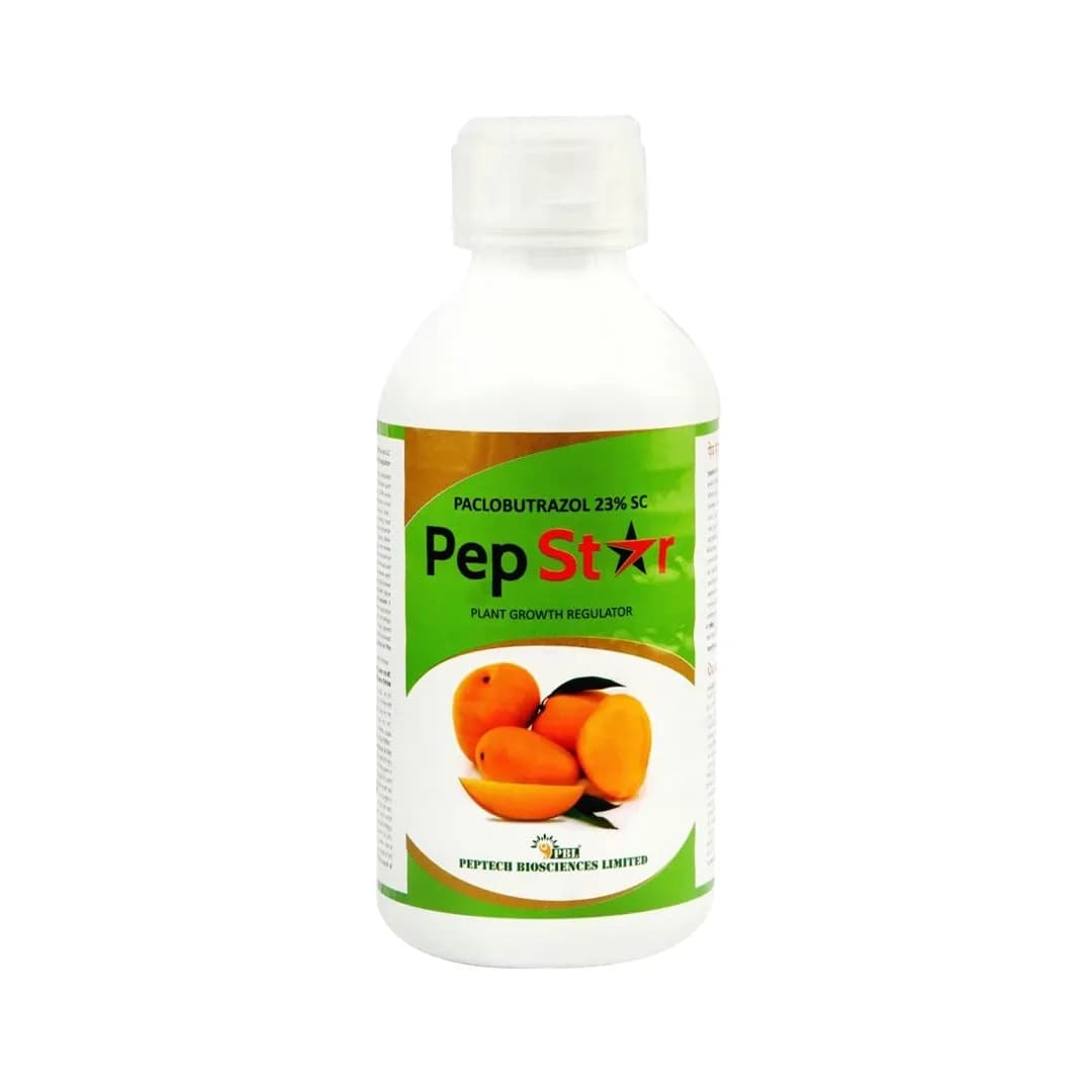 Titan Agritech  Pep Star Paclobutrazol 23%, Mango Plant Growth Fertilizer, For Development Of Better Fruit Colour & Size - Image 1
