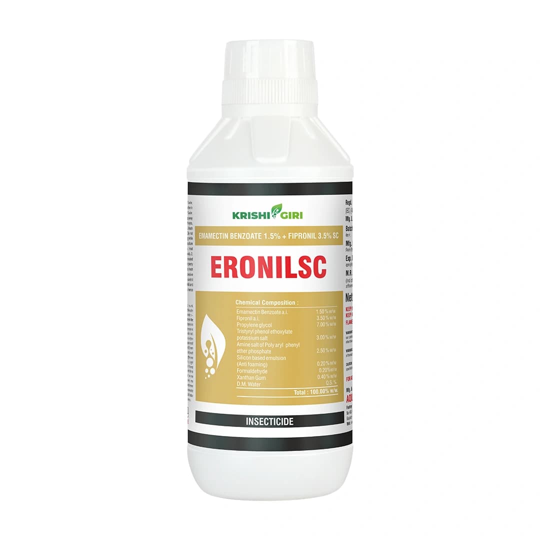 Krishigiri Eronil SC Insecticide (Emamectin Benzoate 1.5% + Fipronil 3.5% SC) Controls Chewing & Sucking Pests - Image 1