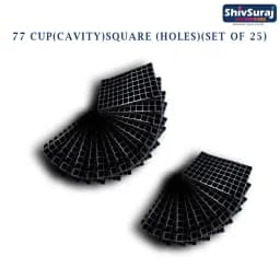 Shivsuraj 77 Cavity Seedling Tray, Square Shape Hole Germination Tray, Nursery Tray For Sowing Seeds 2