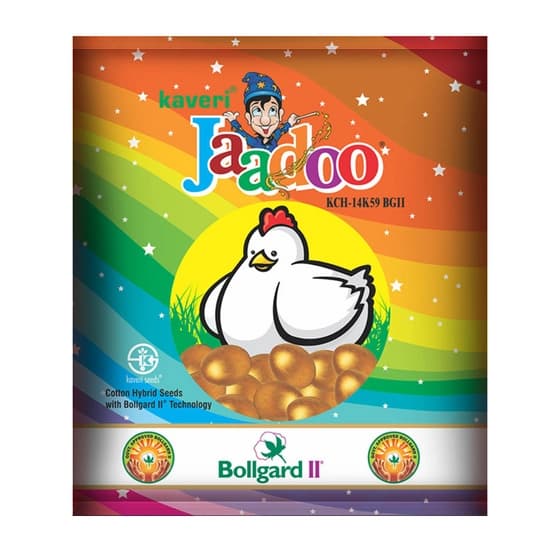 Kaveri Seeds Jaadoo BG II Cotton Seeds, Medium Boll Size, Erect Plant, (475 Gm) - Image 1