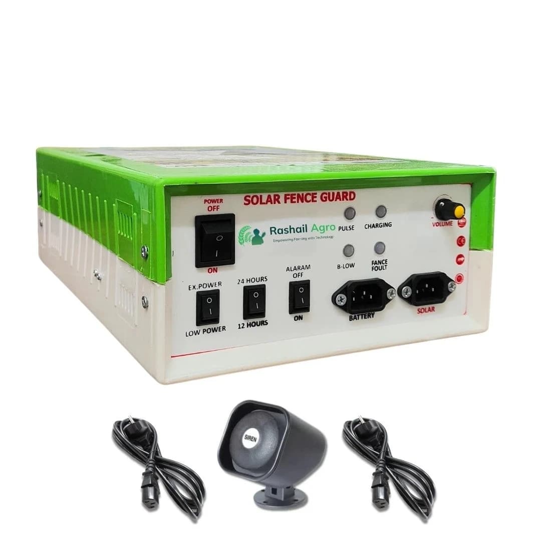 Rashail Solar Fence Energizer Zatka Machine - 12KV, Electric Fence Solution For Farm Protection - Image 1