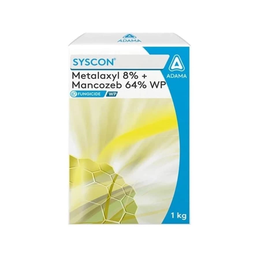 Adama Syscon Metalaxyl 8% + Mancozeb 64% WP, Systemic and Contact Action Fungicides.