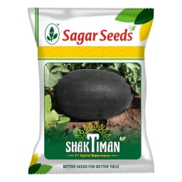 Sagar SHAKTIMAN F1 Hybrid Watermelon Seeds, Dark Black Oval Fruits, High Yield & Early Maturity 1