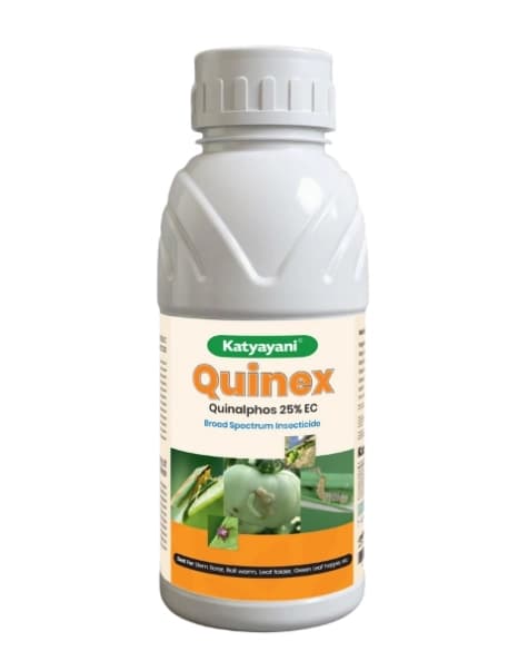 Katyayani Quinex Quinalphos 25% EC, Effective Chemical Insecticide For Broad-Spectrum Pest Control - Image 1