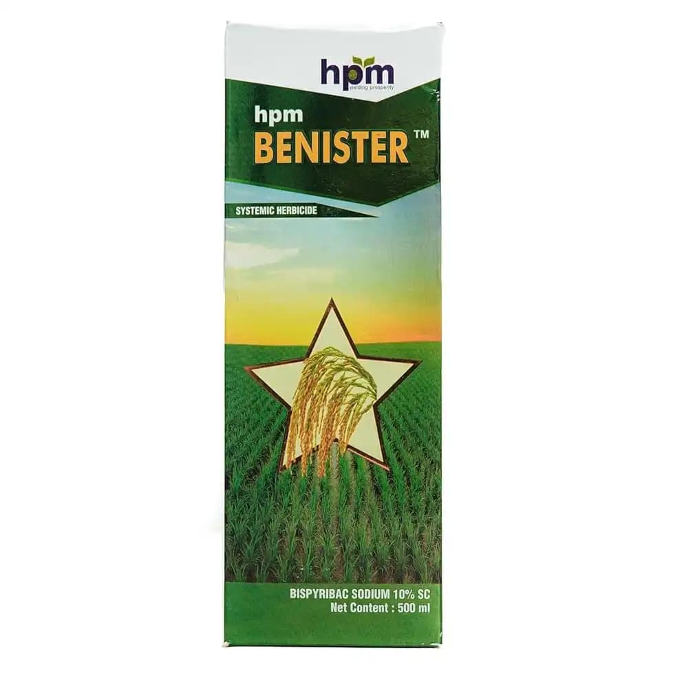 Hpm Benister Bispyribac Sodium 10% SC Selective, Systemic Post Emergence Herbicide - Image 1