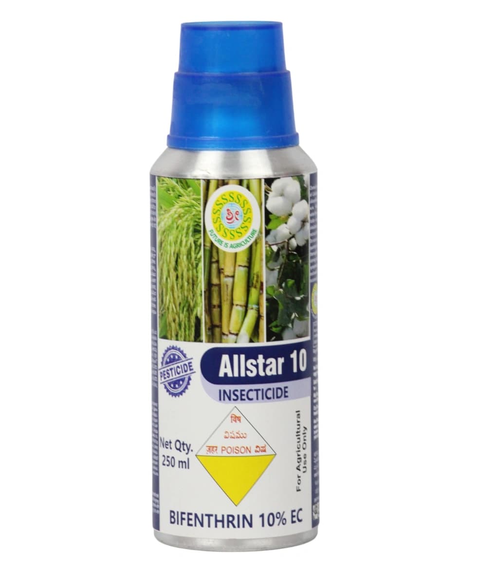 Shree Allstar 10 Bifenthrin 10% EC Insecticide, Suitable For Multiple Crops - Image 1