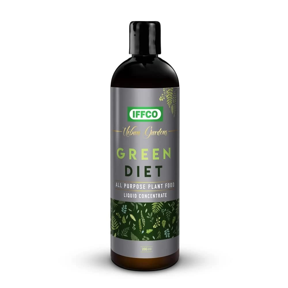 IFFCO Green Diet Organic Liquid Concentrate, Balanced Macro & Micro Nutrients Fertilizer For Indoor, Outdoor Plants