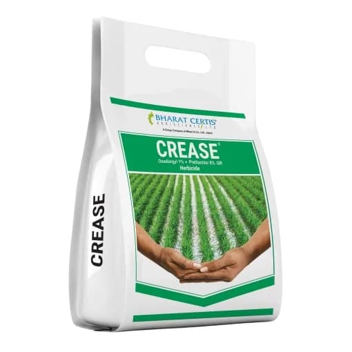 Bharat Certis CREASE Pretilachlor 6% + Oxadiargyl 1% GR Herbicide, Broad Spectrum, Effective Control In Narrow And Broadleaf Weeds And Healthy Crop - Image 1