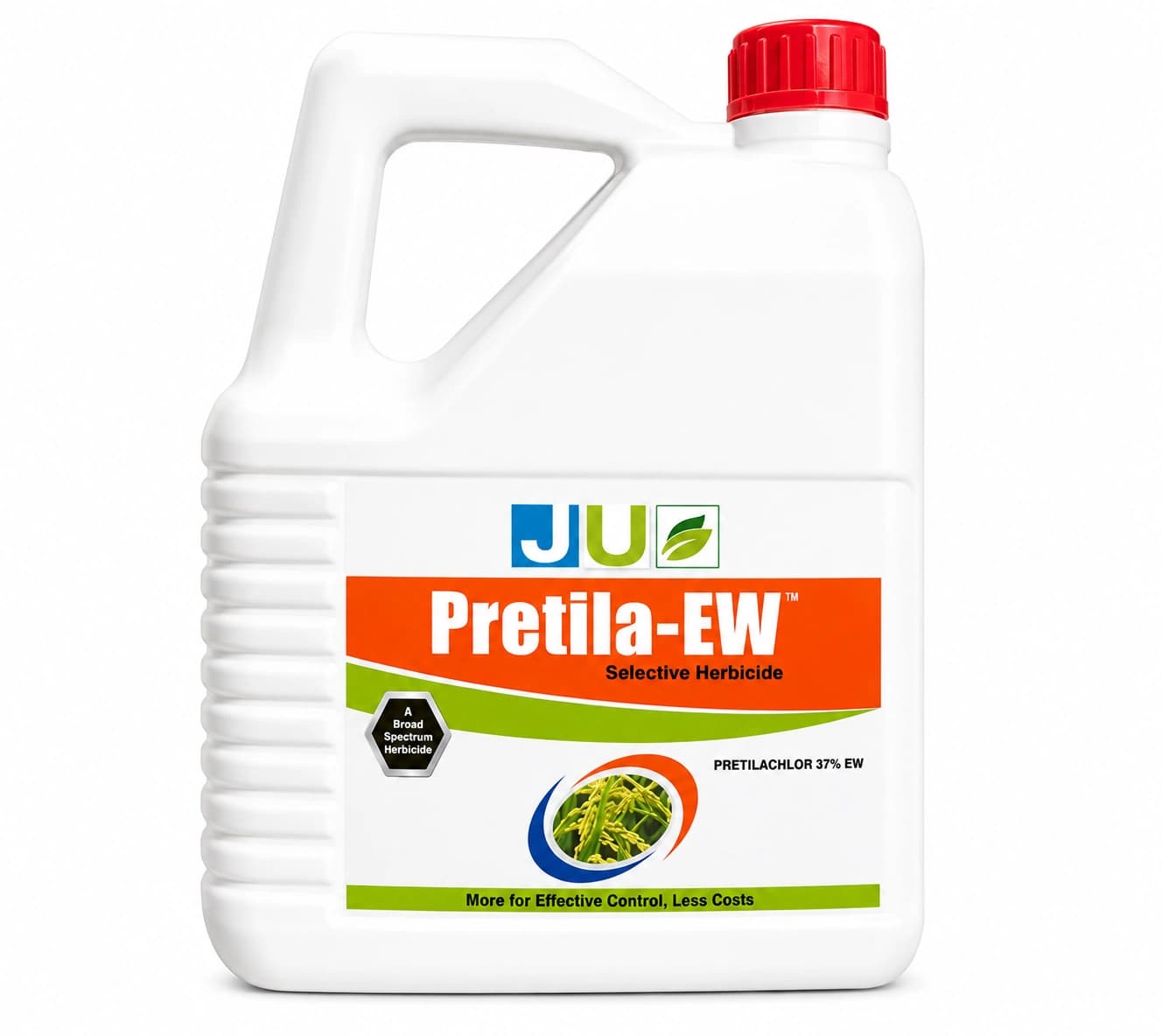 JU Pretila-EW Herbicide (Pretilachlor 37% EW) Selective, Pre-Emergence Herbicide, Controls Annual Grasses, Sedges & Broadleaf Weeds - Image 1