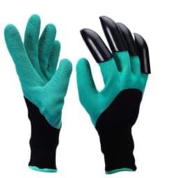 Garden Gloves With Claws, Made From High Density Rubber, Digging & Planting For Agriculture (Mix Color) 1