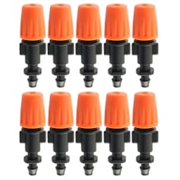 Radhe Plastic Drip Irrigation Misting Nozzles, Adjustable Garden Dripper, Micro Mist Head Atomizer Fogger For Watering System Sprayers 1