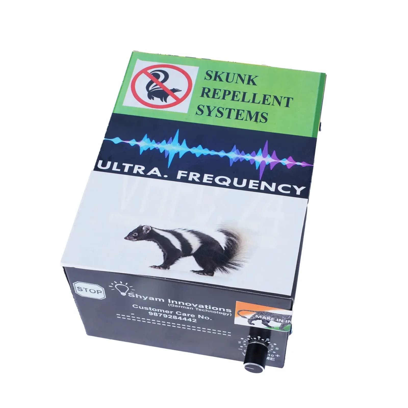 Shyam Ultrasonic Skunk Repellent System For Yards, Gardens & Homes - Image 1