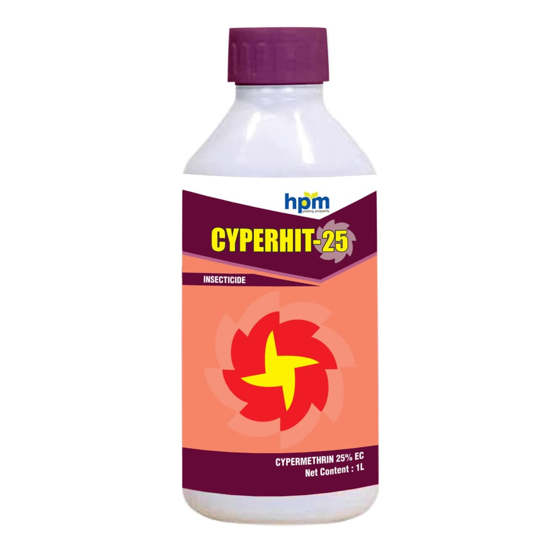 HPM Cyperhit-25 Cypermethrin 25% EC Insecticide, Broad-Spectrum For Pest Control