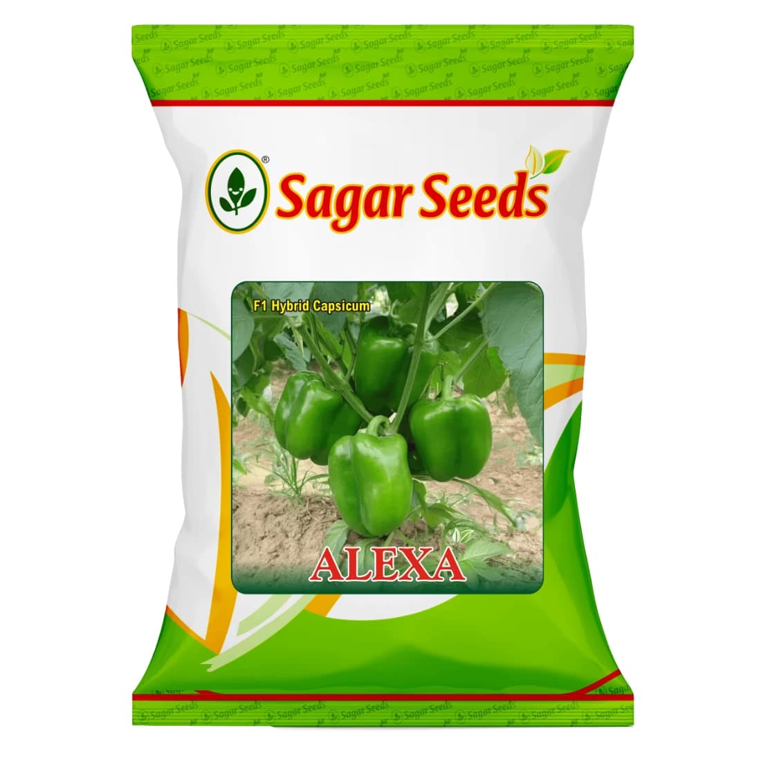 Sagar Alexa F1 Hybrid Capsicum Seeds, High Yield, Thick Skin, Compact Plant - Image 1